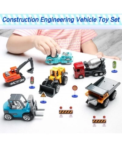 Kids Christmas Birthday Gifts Construction Trucks Kids Construction Toys Mini Engineering Car Toys Set Alloy Kids Boys Toys C...