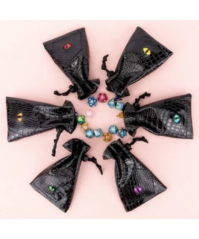 6 Pack Dice Bags with Eye Design Drawstring Pouch Storage Bag for Game Dices Coins and Accessories $41.68 Game Accessories