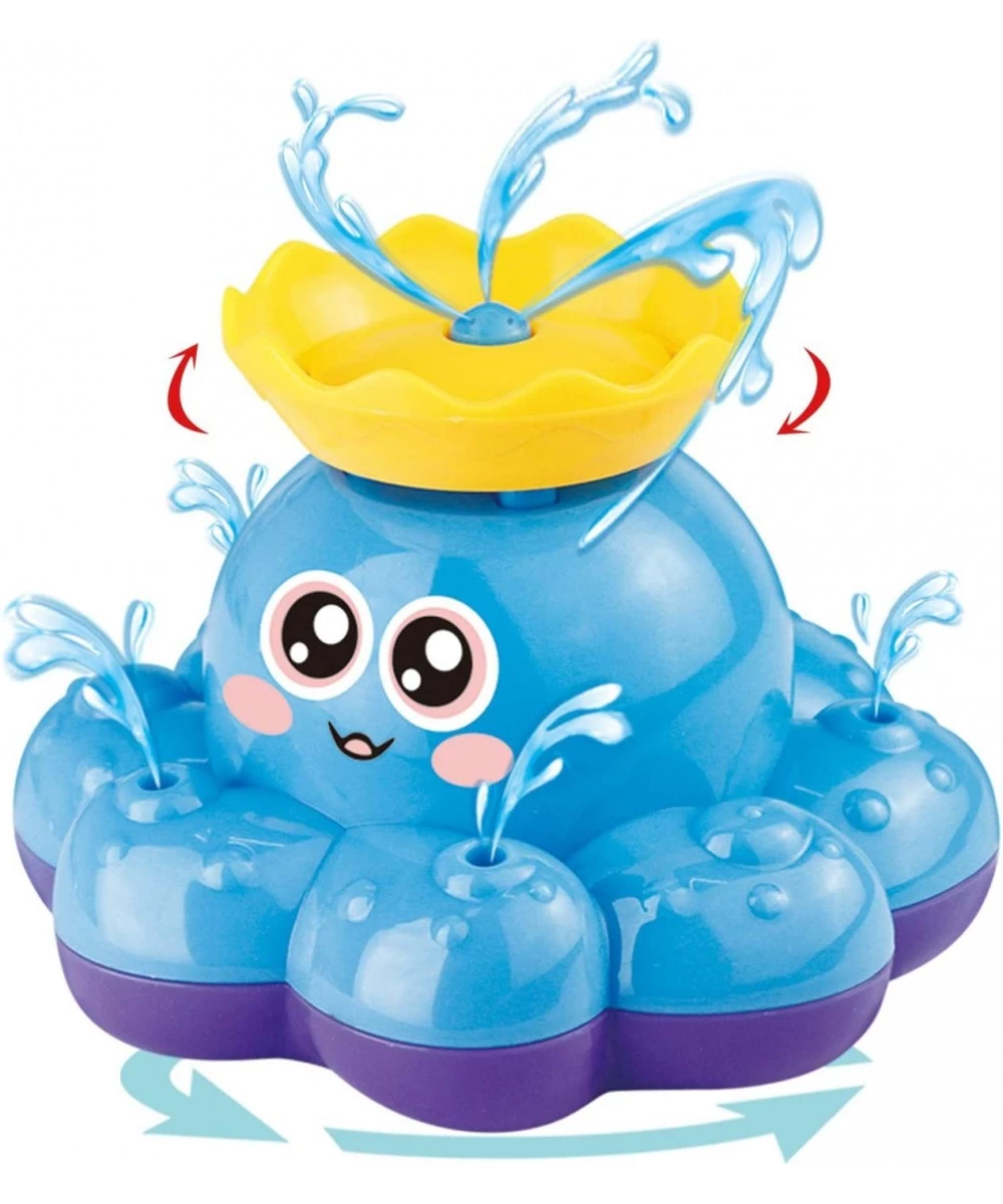 Bath Toy Spray Water Octopus (Ramdom Colour) Can Float Rotate with Fountain Floating Bathtub Shower Pool Bathroom Toy for Bab...