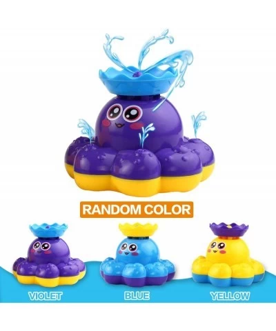 Bath Toy Spray Water Octopus (Ramdom Colour) Can Float Rotate with Fountain Floating Bathtub Shower Pool Bathroom Toy for Bab...