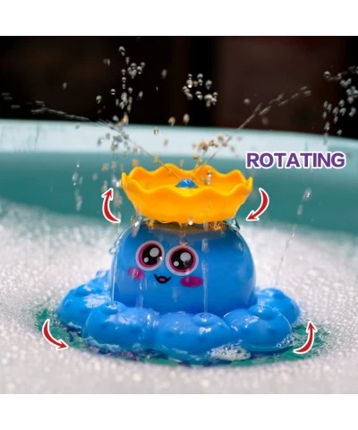 Bath Toy Spray Water Octopus (Ramdom Colour) Can Float Rotate with Fountain Floating Bathtub Shower Pool Bathroom Toy for Bab...