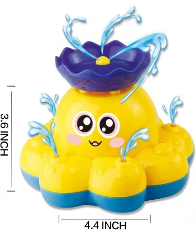 Bath Toy Spray Water Octopus (Ramdom Colour) Can Float Rotate with Fountain Floating Bathtub Shower Pool Bathroom Toy for Bab...