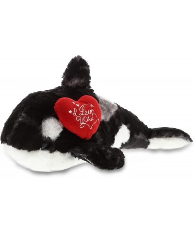 I Love You Plush Wild Large Killer Whale - Cute Stuffed Animal with Heart and with Name Personalization for Valentines Annive...