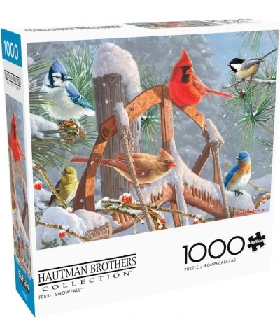 Hautman Brothers - Fresh Snowfall - 1000 Piece Jigsaw Puzzle $25.55 Jigsaw Puzzles