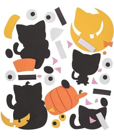 Halloween Cat Magnet Craft Kit - Craft Kits - 12 Pieces $24.62 Craft Kits