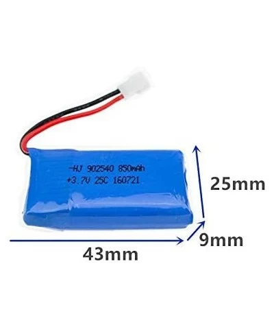 3.7V 850mAh Lipo Battery for Syma X5C X5 X5SW X5SC Cheerson CX30 CX30W Helicopter Quadcopter Drone Part 4 Pack with 5-in-1 Sm...