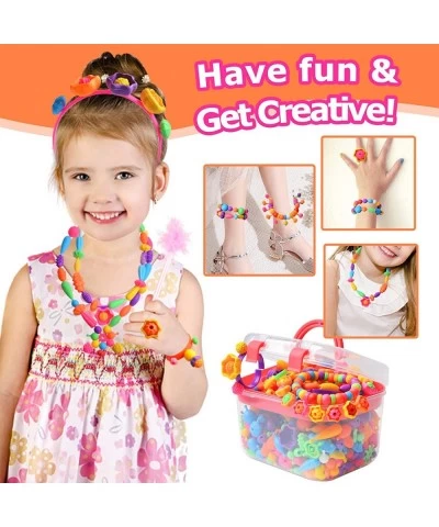 550Pop Beads Jewelry Making Kit Arts and Crafts for Girls Age 3 4 5 6 7 Year Old Kids Toys Hairband Necklace Bracelet and Rin...