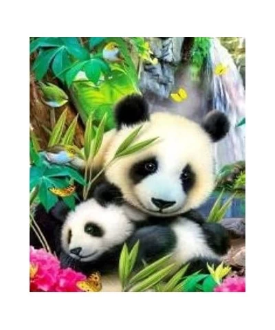 Painting with Diamonds Diamond Art Kit for Kids and Adults Multiple Sizes Great DIY Hobby or Gift Sparkly Selections Panda Mo...