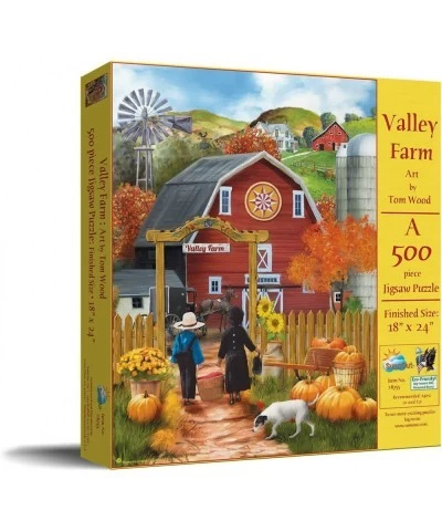 Valley Farm 500 Piece Jigsaw Puzzle by SunsOut $33.00 Jigsaw Puzzles