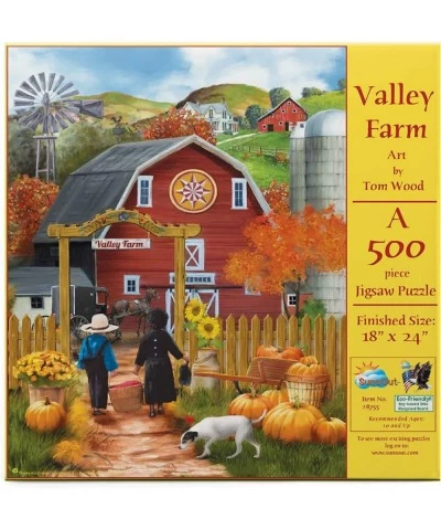 Valley Farm 500 Piece Jigsaw Puzzle by SunsOut $33.00 Jigsaw Puzzles