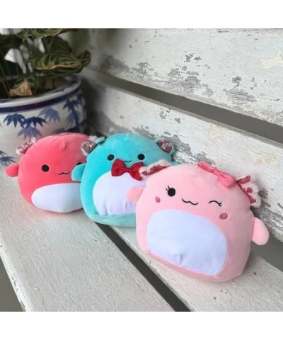 Axolotl Plush with Cute Bow Pillow Toy Stuffed Animal Salamander Gift Cute Plushie for Children Birthdays Thanksgiving X’mas ...