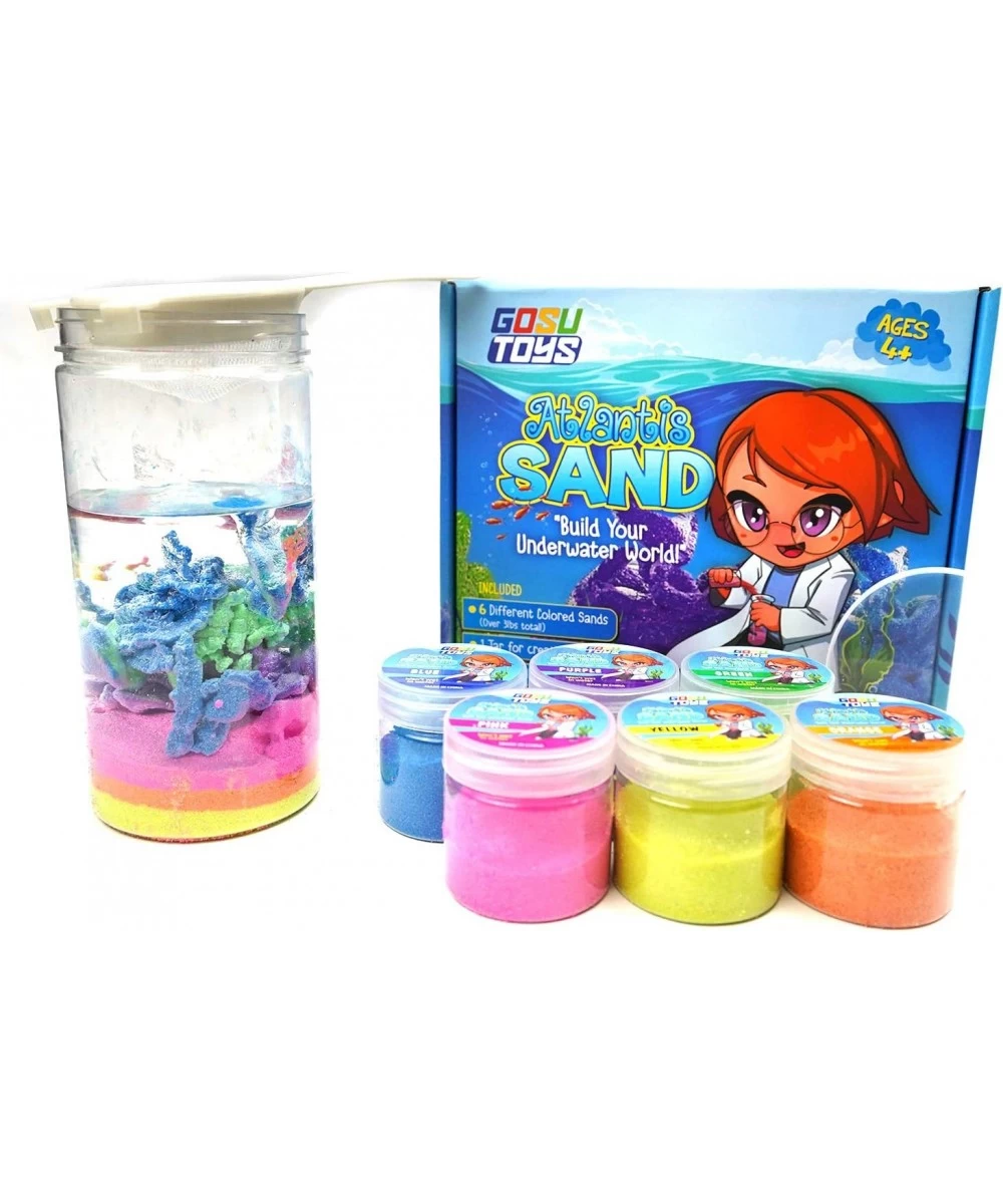 Atlantis Sand Hydrophobic Magic Sand Box Set Over 2lbs of Sand 6 Colors (Green Yellow Pink Blue Orange Purple) $32.97 Craft Kits