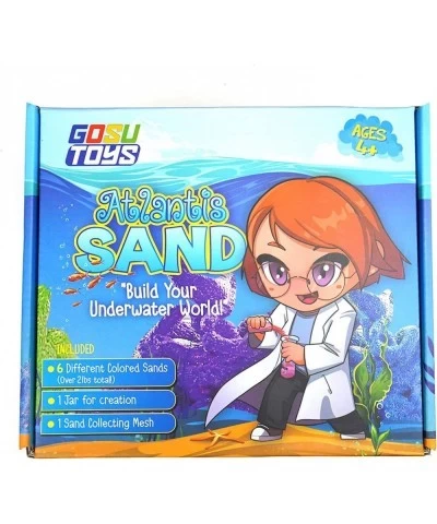 Atlantis Sand Hydrophobic Magic Sand Box Set Over 2lbs of Sand 6 Colors (Green Yellow Pink Blue Orange Purple) $32.97 Craft Kits