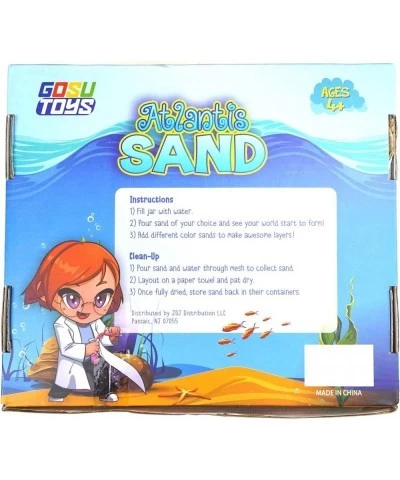 Atlantis Sand Hydrophobic Magic Sand Box Set Over 2lbs of Sand 6 Colors (Green Yellow Pink Blue Orange Purple) $32.97 Craft Kits