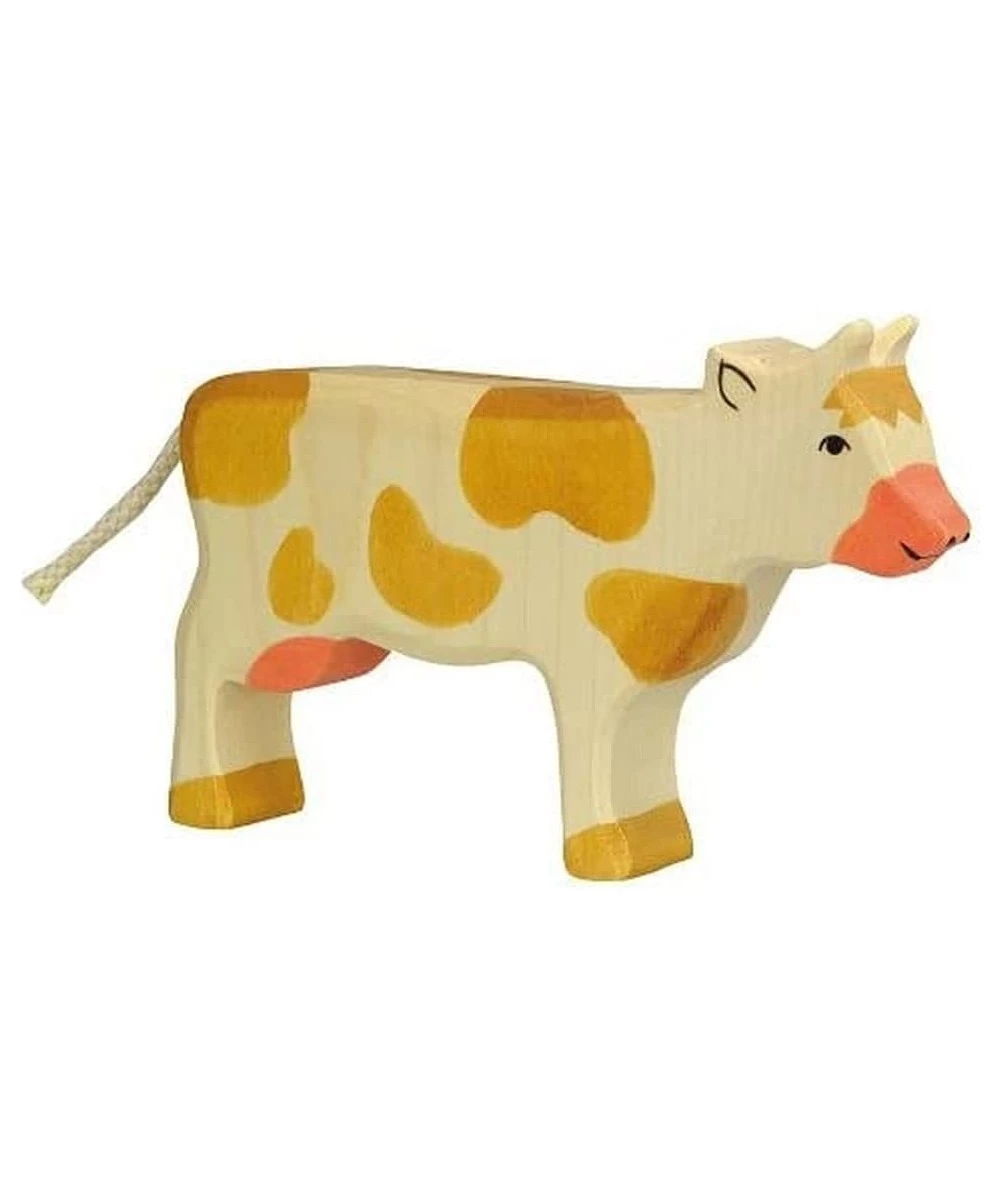 Cow Standing Toy Figure Brown Spotted $32.14 Kids' Play Animal Figures