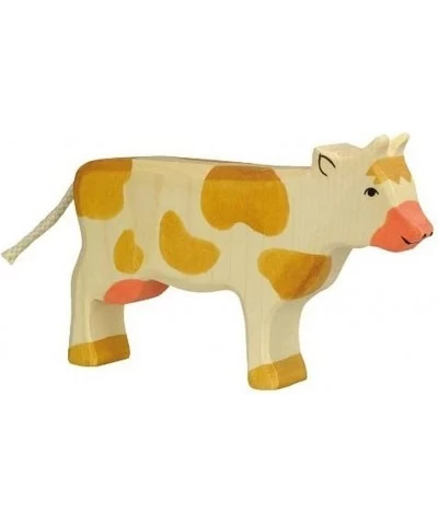 Cow Standing Toy Figure Brown Spotted $32.14 Kids' Play Animal Figures