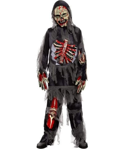 Horror Black Zombie Costume for Halloween Dress Up Party Festivals Theme Party Costumes $46.76 Kids' Costumes