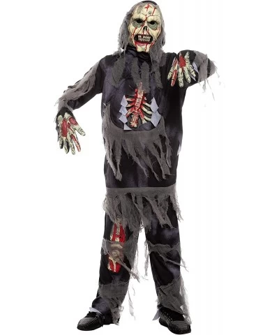 Horror Black Zombie Costume for Halloween Dress Up Party Festivals Theme Party Costumes $46.76 Kids' Costumes