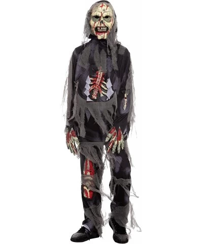 Horror Black Zombie Costume for Halloween Dress Up Party Festivals Theme Party Costumes $46.76 Kids' Costumes