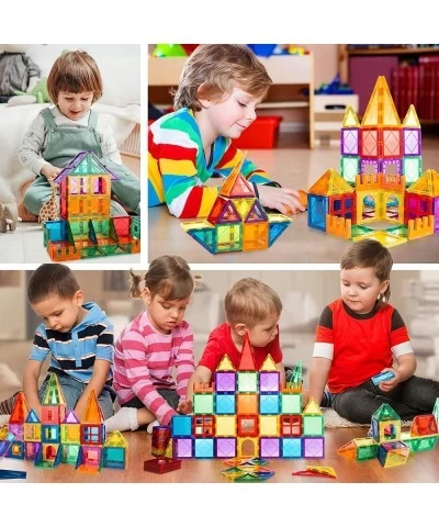 Magnetic Tiles 85 PCS Magnetic Blocks for Kids 3D Magnetic Building Blocks Magnetic Stacking Toys Construction Kit STEM Toys ...