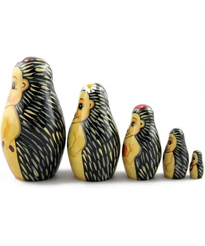 Nesting Dolls Hedgehogs Toys Set 5 pcs - Hedgehogs Animal Figurines $43.13 Nesting Dolls