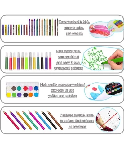 Art Set for Kids 86PC Coloring Art Kit Wooden Drawing Art Supplies Case Sketch Book Markers Crayon Colour Pencils for Budding...