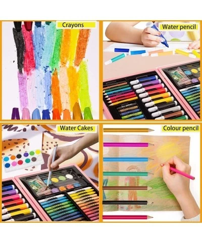 Art Set for Kids 86PC Coloring Art Kit Wooden Drawing Art Supplies Case Sketch Book Markers Crayon Colour Pencils for Budding...