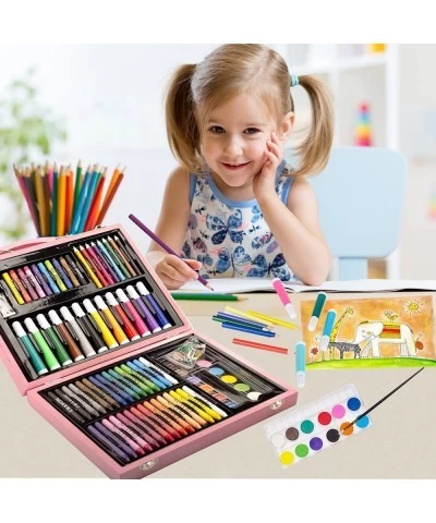 Art Set for Kids 86PC Coloring Art Kit Wooden Drawing Art Supplies Case Sketch Book Markers Crayon Colour Pencils for Budding...