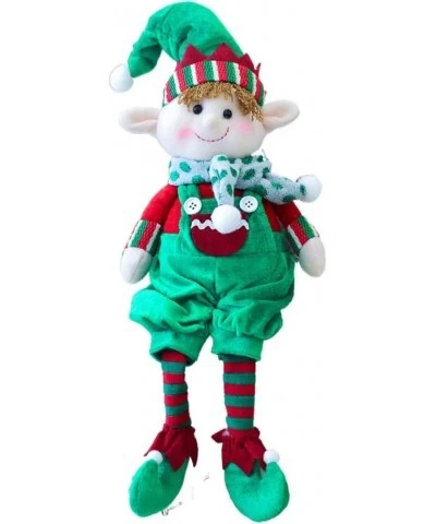 Elf Plush Christmas Stuffed Toys Long-Legged Doll Plush Stuffed Dolls for Girls Christmas Party Favors Holiday Décor (Green 4...