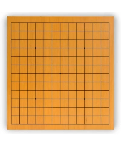 Shin Kaya Beginner's Reversible 13x13 / 9x9 Go Game Set Board (0.8-inch) with Double Convex Melamine Stones - Classic Strateg...