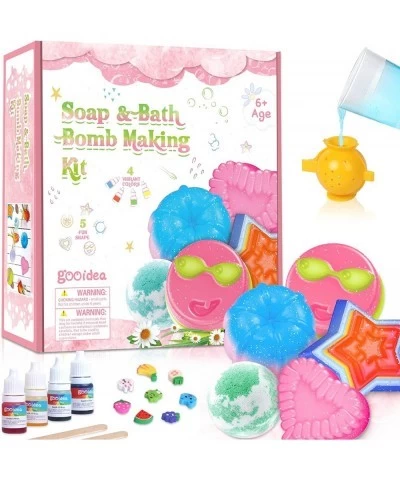 Crafts for Girls Ages 8-12 2 in 1 Soap Making Science Kit for Girls & Boys Great Educational STEM DIY Craft Activity Gift for...