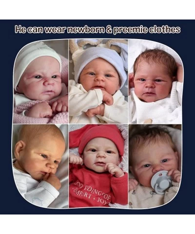 Lifelike Reborn Baby Dolls 17 Inch Realistic-Newborn Baby Dolls Boy Real Life Soft Body Reborn Baby with Toy Accessories Gift...