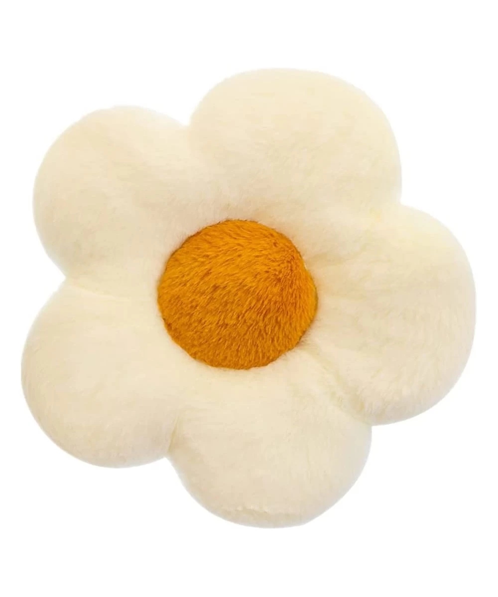 Flower Throw Pillow for Kids Sunflower Plush Sofa Cushion White Petals 13.8 $24.98 Kids' Plush Toy Pillows