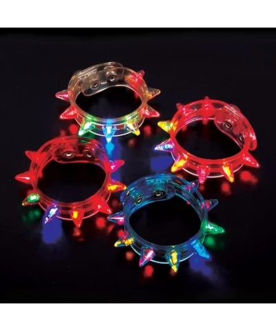 Pack of 12 of Spike LED Flashing Multicolor Bracelets $25.59 Kids' Dress-Up Accessories