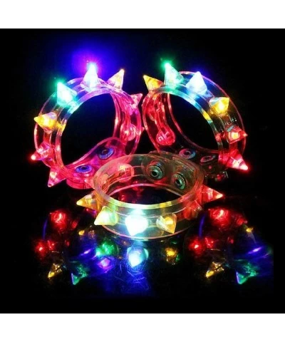 Pack of 12 of Spike LED Flashing Multicolor Bracelets $25.59 Kids' Dress-Up Accessories