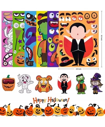 36 Sheets Halloween Stickers for Kids Make a Face Stickers for Halloween Party Favors Supplies Halloween Games Activities DIY...