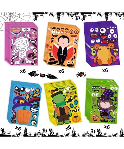 36 Sheets Halloween Stickers for Kids Make a Face Stickers for Halloween Party Favors Supplies Halloween Games Activities DIY...