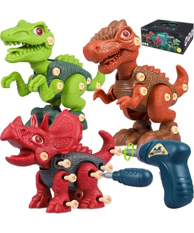 Dinosaur Toys Take Apart Toys with Electric Drill STEM Building Learning Set Toy for Kids 3 4 5 6 7 Years Old Boys Girls Chri...