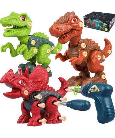 Dinosaur Toys Take Apart Toys with Electric Drill STEM Building Learning Set Toy for Kids 3 4 5 6 7 Years Old Boys Girls Chri...