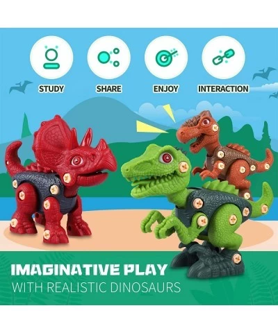 Dinosaur Toys Take Apart Toys with Electric Drill STEM Building Learning Set Toy for Kids 3 4 5 6 7 Years Old Boys Girls Chri...