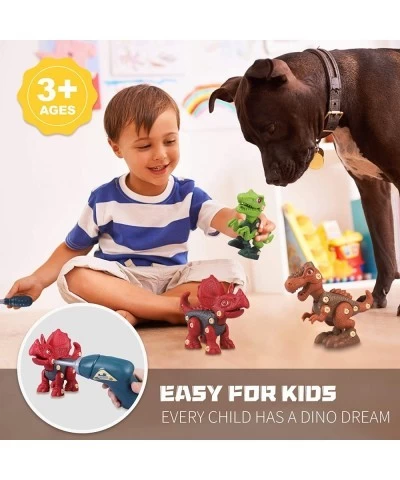 Dinosaur Toys Take Apart Toys with Electric Drill STEM Building Learning Set Toy for Kids 3 4 5 6 7 Years Old Boys Girls Chri...