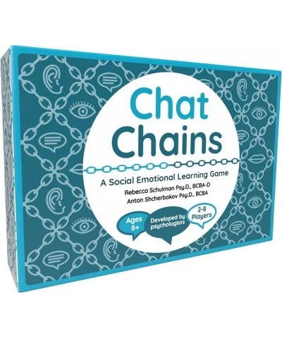 Chat Chains - Fun Therapy Games for Kids - Social Skills Activities for Kids Teens and Adults - Speech Therapy Games - Conver...