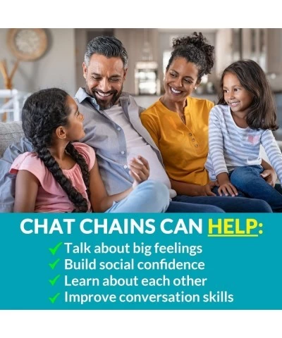 Chat Chains - Fun Therapy Games for Kids - Social Skills Activities for Kids Teens and Adults - Speech Therapy Games - Conver...