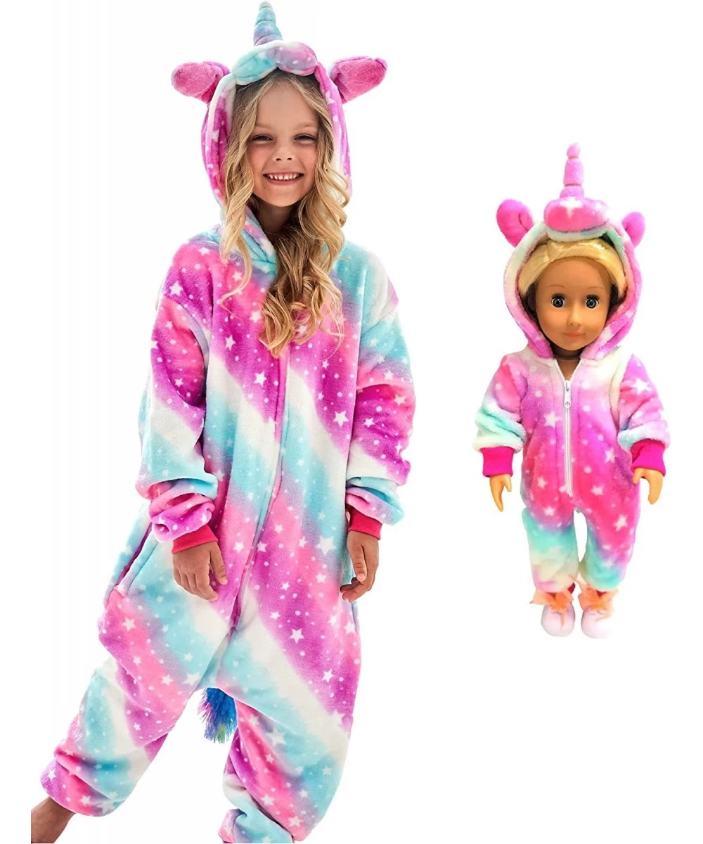 Unicorn Onesie for Girls Animal Cosplay Halloween Costume $45.39 Kids' Costumes