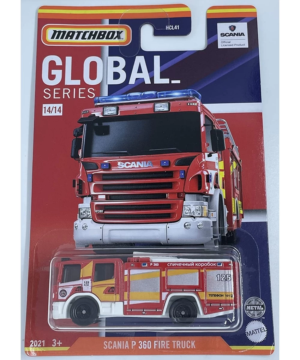 Matchbox - Scania P 360 Fire Truck - Global Series 14/14 [red] $16.29 Kids' Play Cars & Race Cars