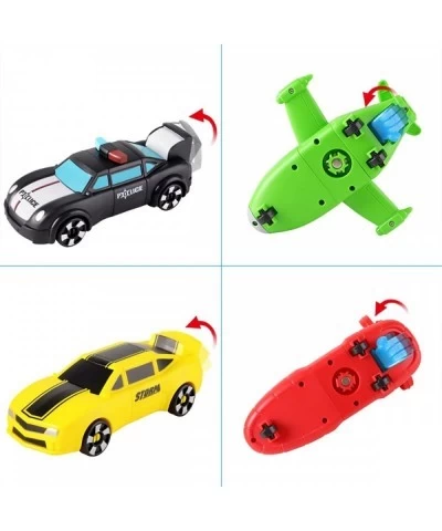 5-in-1 Magnetic Vehicles Toy Playset Mix and Match STEM Stacking Assembling Car Kit with Storage Box Transform into Robot Bir...