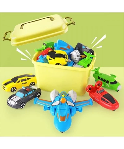 5-in-1 Magnetic Vehicles Toy Playset Mix and Match STEM Stacking Assembling Car Kit with Storage Box Transform into Robot Bir...