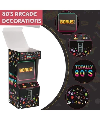 8 Pieces Totally 80's Party Supplies Video Game Centerpiece Hip Hop Party Decorations for 80s Party Three Dimensional Arcade ...