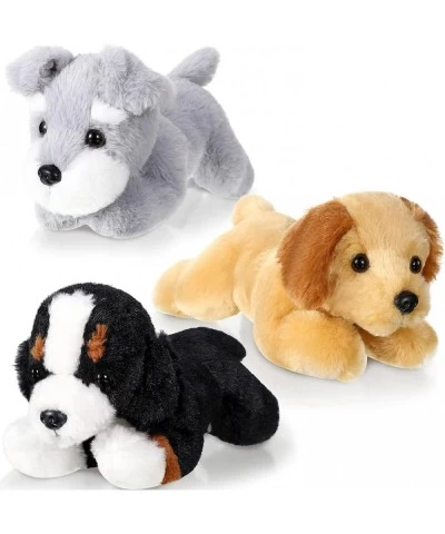 3 Pcs 7.87 Inches Dog Stuffed Animal Plush Dog Puppy Soft Plush Dog Pillow Toy Fluffy Puppy Set for Girls Kids Dog Theme Part...