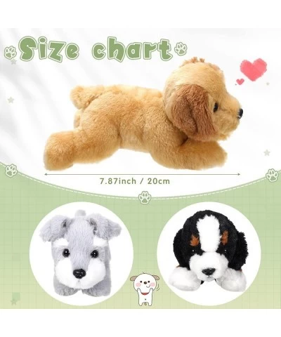 3 Pcs 7.87 Inches Dog Stuffed Animal Plush Dog Puppy Soft Plush Dog Pillow Toy Fluffy Puppy Set for Girls Kids Dog Theme Part...